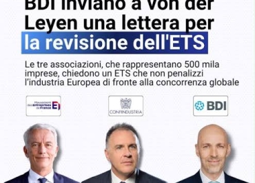 CONFINDUSTRIA, MEDEF E BDI SCRIVONO ALLA COMMISSIONE PER INDEBOLITE ETS: UNA RISPOSTA